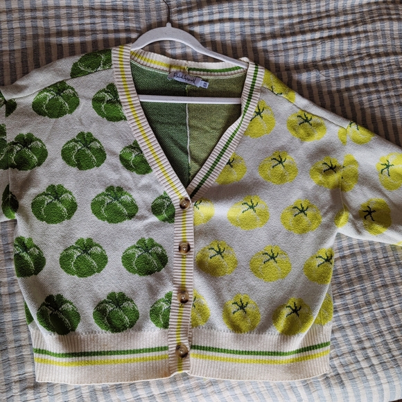 Rachel Antonoff Ana Tomato Cardian XXL - Picture 8 of 9